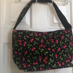 Cherry print shoulder bag